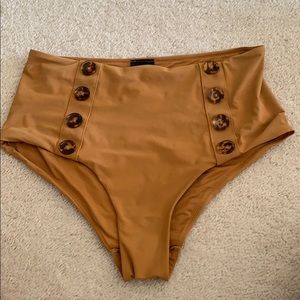 Button high waisted bottoms